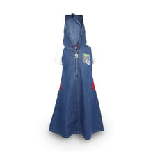 Load image into Gallery viewer, Overall Hoodie Jeans Anak Perempuan Blue / Rodeo Junior Girl / Sleeveless Denim