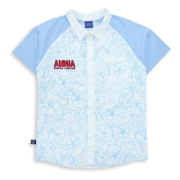 Shirt / Kemeja Anak Laki / Rodeo Junior / White / Full Print