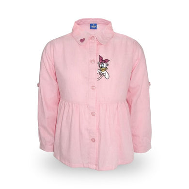 Shirt / Kemeja Anak Perempuan / Daisy Duck / Basic Embroidery Logo