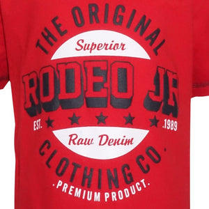 T Shirt / Kaos Anak Laki / Rodeo Junior / Red / Cotton Print