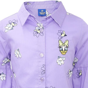 Shirt / Kemeja Anak Perempuan / Daisy Duck Logo Embroidery