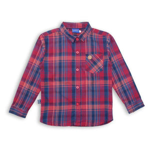 Shirt / Kemeja Anak Laki / Rodeo Junior / Checkered Red-Blue
