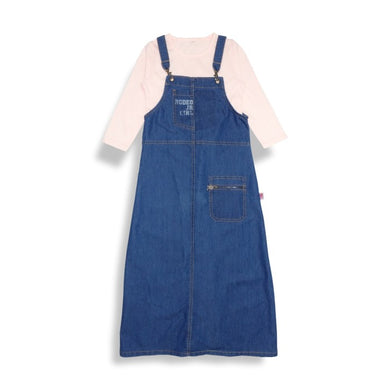 Jumpsuit Denim Anak Perempuan / Rodeo Junior Girl / Blue Jeans Basic