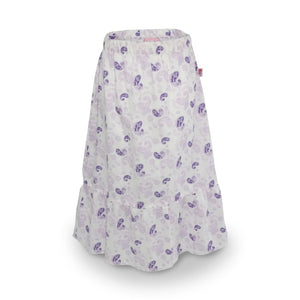 Long Skirt / Rok Panjang Anak Perempuan / Rodeo Junior Girl / White-Purple Print
