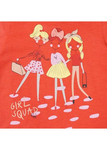 T-shirt / Kaos Anak Perempuan / Rodeo Junior Girl / Red / Print