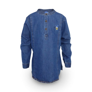 Shirt / Kemeja Anak Laki-laki Navy / Donald Duck Casual