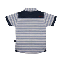 Load image into Gallery viewer, Shirt / Kemeja Anaj Laki / Rodeo Junior / Blue-White Stripe Yarn Dyed