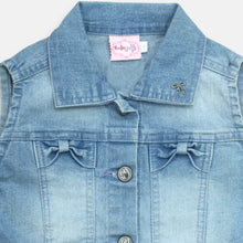 Muat gambar ke penampil Galeri, Vest/ Rompi Denim Anak Perempuan Blue/ Rodeo Junior Girl Street Style