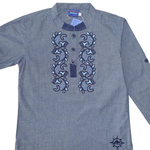 Shirt / Kemeja Koko Anak Laki / Rodeo Junior / Navy Blue / Muslim Collections