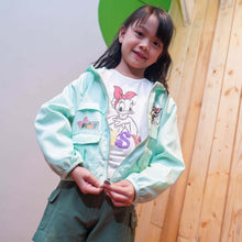 Load image into Gallery viewer, Parachute Jacket/ Jaket Parasut Anak Perempuan Green/ Daisy Duck Urban Casual