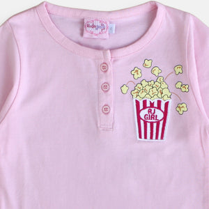 Blouse/ Atasan Anak Perempuan Pink/ Rodeo Junior Girl Popcorn