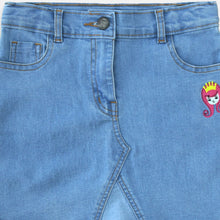 Load image into Gallery viewer, Denim mini skirt/ Rok mini jeans anak Blue/ Rodeo Junior Girl Bright Girl