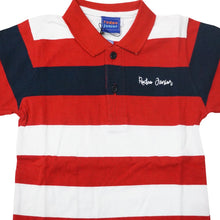 Load image into Gallery viewer, Polo shirt anak laki-laki Red-White / Merah-Putih Stripe Rodeo Junior
