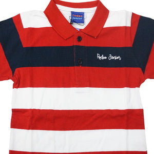 Polo shirt anak laki-laki Red-White / Merah-Putih Stripe Rodeo Junior