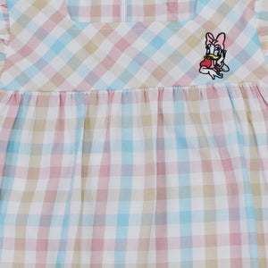 Blouse/ Blus Kotak kotak Anak Perempuan Pink/ Daisy Sweet Summer