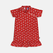 Load image into Gallery viewer, Dress cheongsam Anak Red/ Daisy Little Star