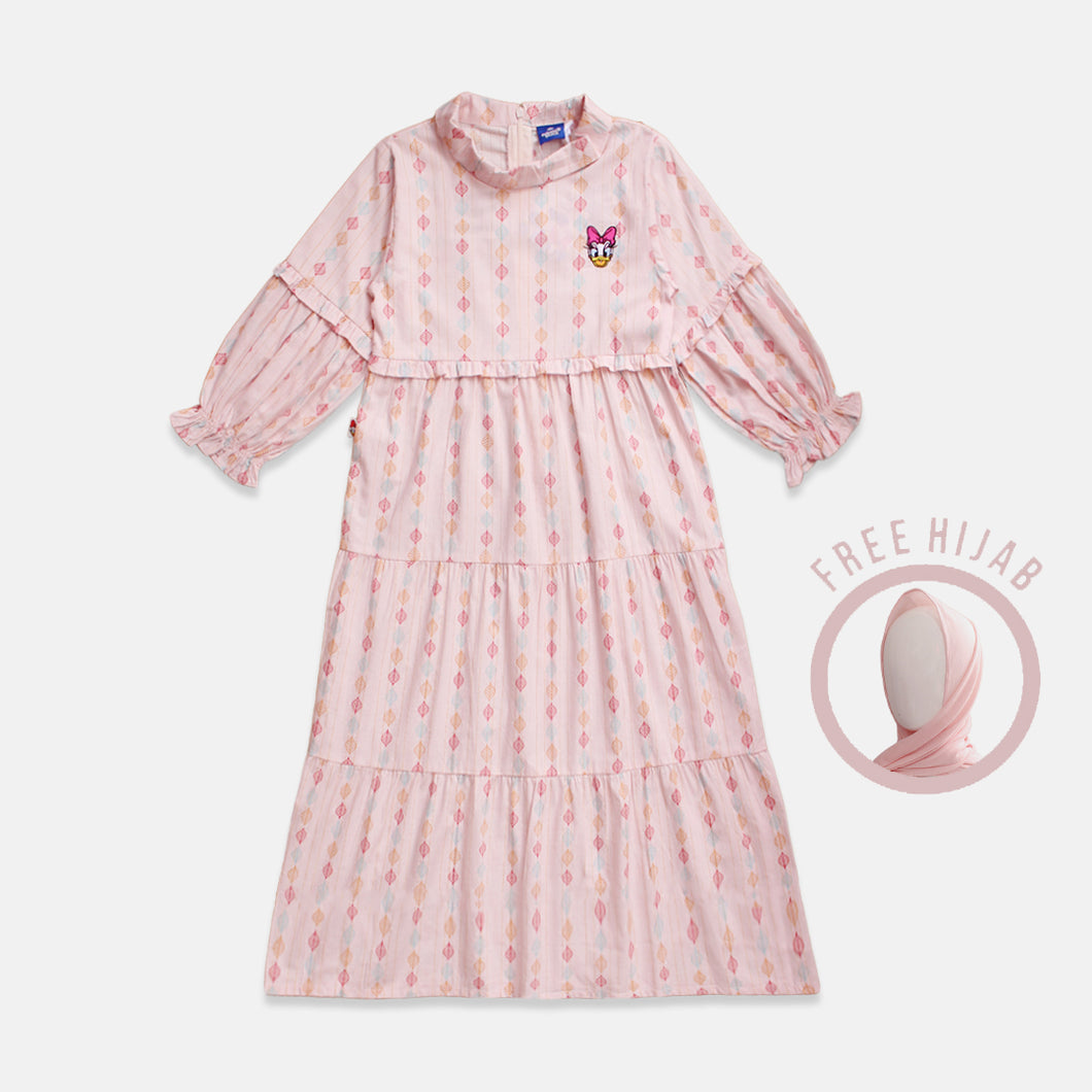 Dress Maxi/ Ghamis Dress Anak Pink/ Daisy Girls Day Out