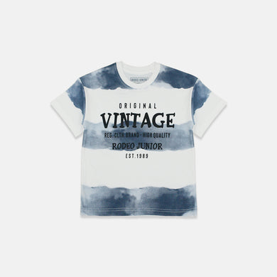 Tshirt/ Kaos Anak Laki White/ Rodeo Junior Tie Dye Print