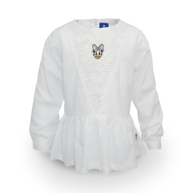 Shirt / Kemeja Anak Perempuan White / Daisy Duck Trip