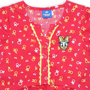 Shirt / Kemeja Anak Perempuan / Rodeo Junior Girl / Red / Full Print Cotton