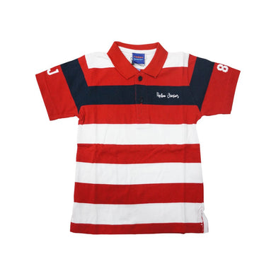 Polo shirt anak laki-laki Red-White / Merah-Putih Stripe Rodeo Junior