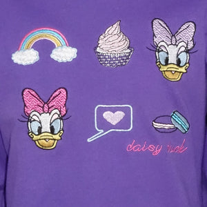 Sweatshirt / Jaket Anak Perempuan / Daisy Duck / Purple / Embrodery