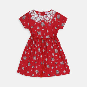 Mini Dress/ Dress Pendek Anak Red/ Rodeo Junior Girl Little Star