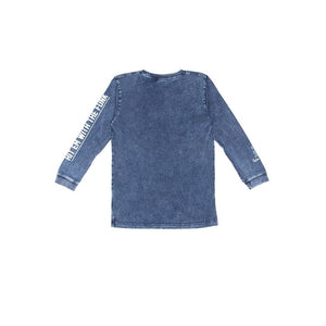 T-shirt / Kaos Anak Laki-laki Blue / Biru Cotton Denim Look Rodeo Junior
