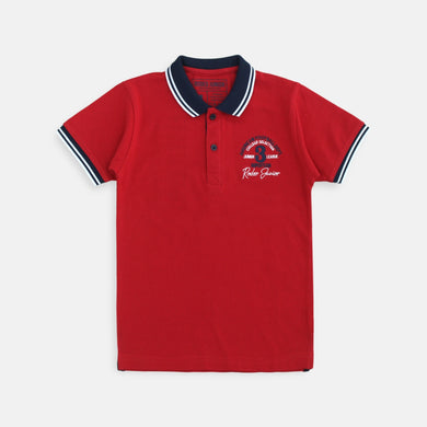 Polo Shirt/ Kaos Polo Anak Laki Red/ Rodeo Junior Boy Navy Colar