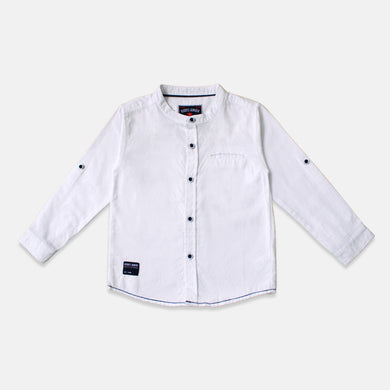 Shirt/ Kemeja Anak Laki White/ Rodeo Junior Dobby Shirt
