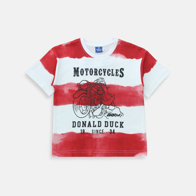 Tshirt/ Kaos Anak Laki Red/ Donald Duck TieDye Printing