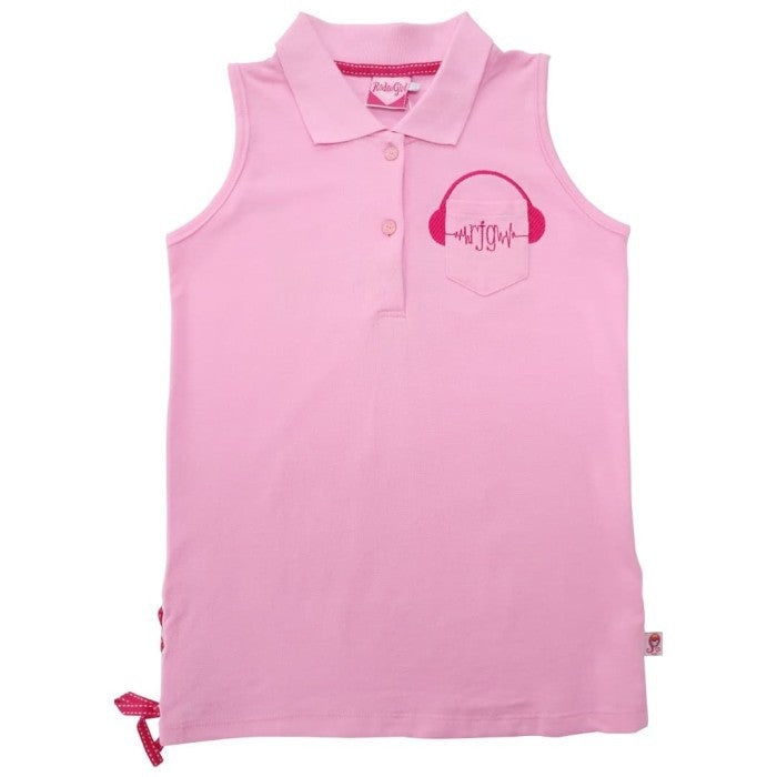 Polo Shirt Anak Perempuan / Rodeo Junior Girl / Pink / Sleeveless