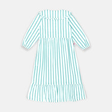 Load image into Gallery viewer, Maxi stripes dress/ Ghamis Anak Hijau/ Rodeo Junior Girl Nature Vibe