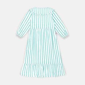 Maxi stripes dress/ Ghamis Anak Hijau/ Rodeo Junior Girl Nature Vibe