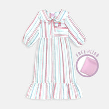 Load image into Gallery viewer, Maxi stripes dress/ Ghamis Anak Pink/ Rodeo Junior Girl Nature Vibe