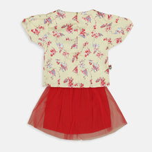 Load image into Gallery viewer, Set anak/ crop top satin and mini dress tulle/ Daisy Little Star