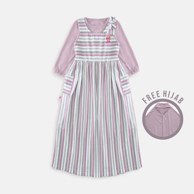 Maxi Overall/ Dress Panjang Anak Pink/ Rodeo Junior Girl Sweet Season