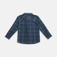 Load image into Gallery viewer, Shirt/ Kemeja Anak Laki Navy And Green/ Rodeo Junior Checked