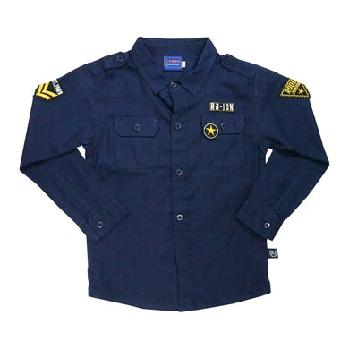 Shirt / Kemeja Anak Laki / Rodeo Junior / Navy / Patch Series