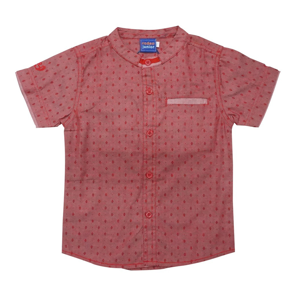 Shirt / Kemeja Anak Laki / Rodeo Junior / Red / Doby Yarn Dyed