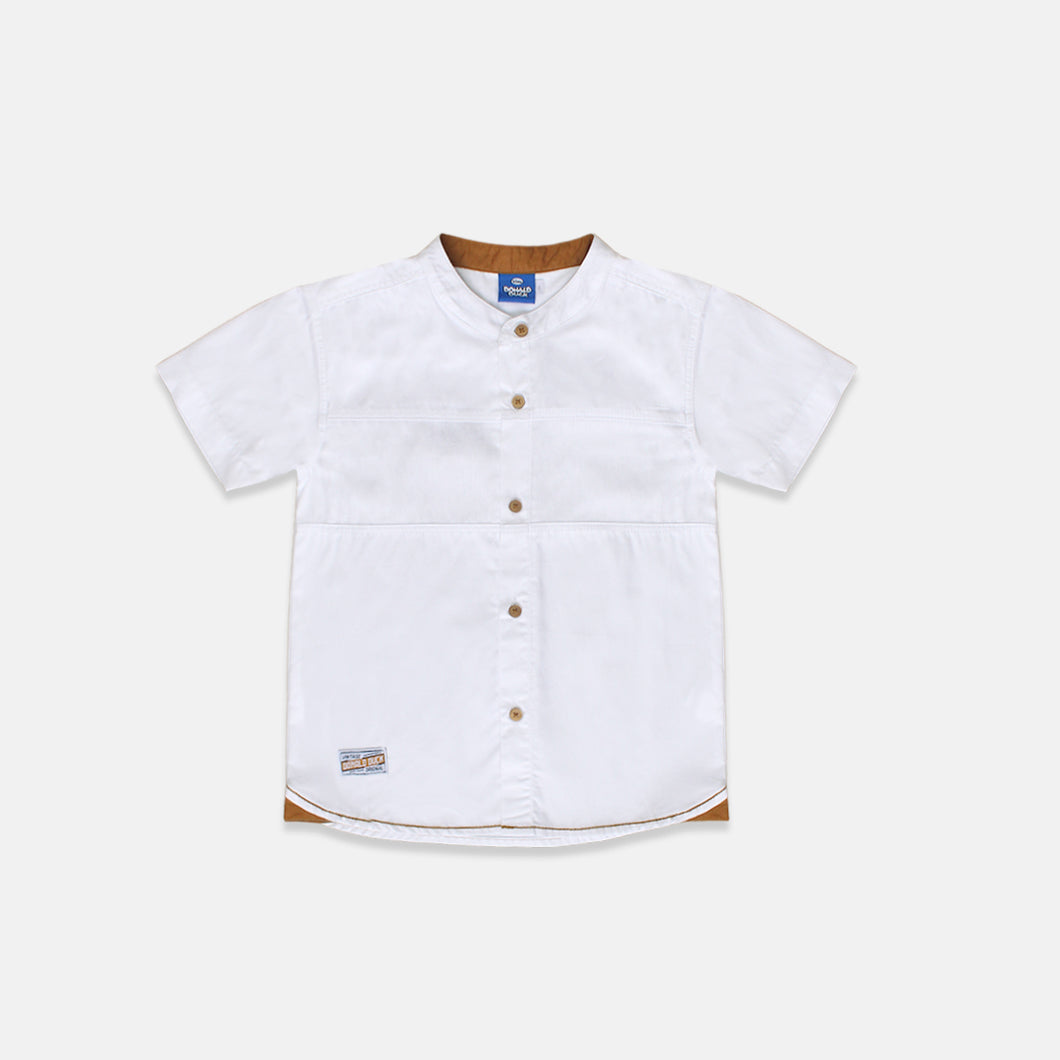 Shirt/ Kemeja Anak Laki White/ Donald Duck Look Style