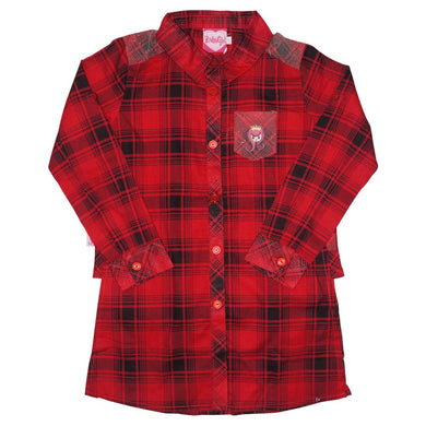 Blouse / Kemeja Anak Perempuan / Rodeo Junior Girl / Red-Black Checkered