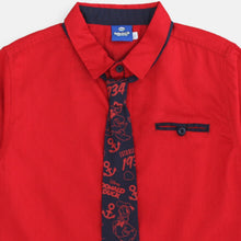 Load image into Gallery viewer, Shirt/ Kemeja Anak Laki/ Donald Duck Look Style Red Dobby