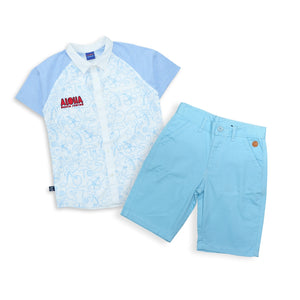 Promo Bundling - Kemeja dan Celana Pendek - Rodeo Junior Aloha