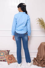 Load image into Gallery viewer, Shirt/ Kemeja Anak Perempuan Biru Polos/ Rodeo Junior Girl Sweet Season
