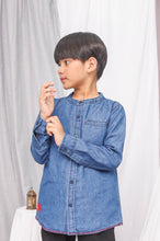 Load image into Gallery viewer, Shirt/ Kemeja Anak Laki Biru/ Rodeo Junior Denim Shirt