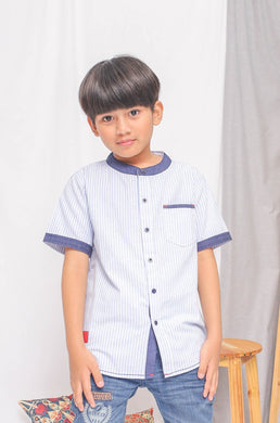 Shirt/ Kemeja Anak Laki/ Rodeo Junior Blue Stripe Shirt