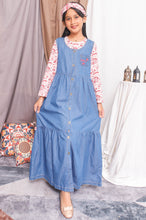 Load image into Gallery viewer, Overall denim dress anak Navy/ Rodeo Junior Girl Nature Vibe