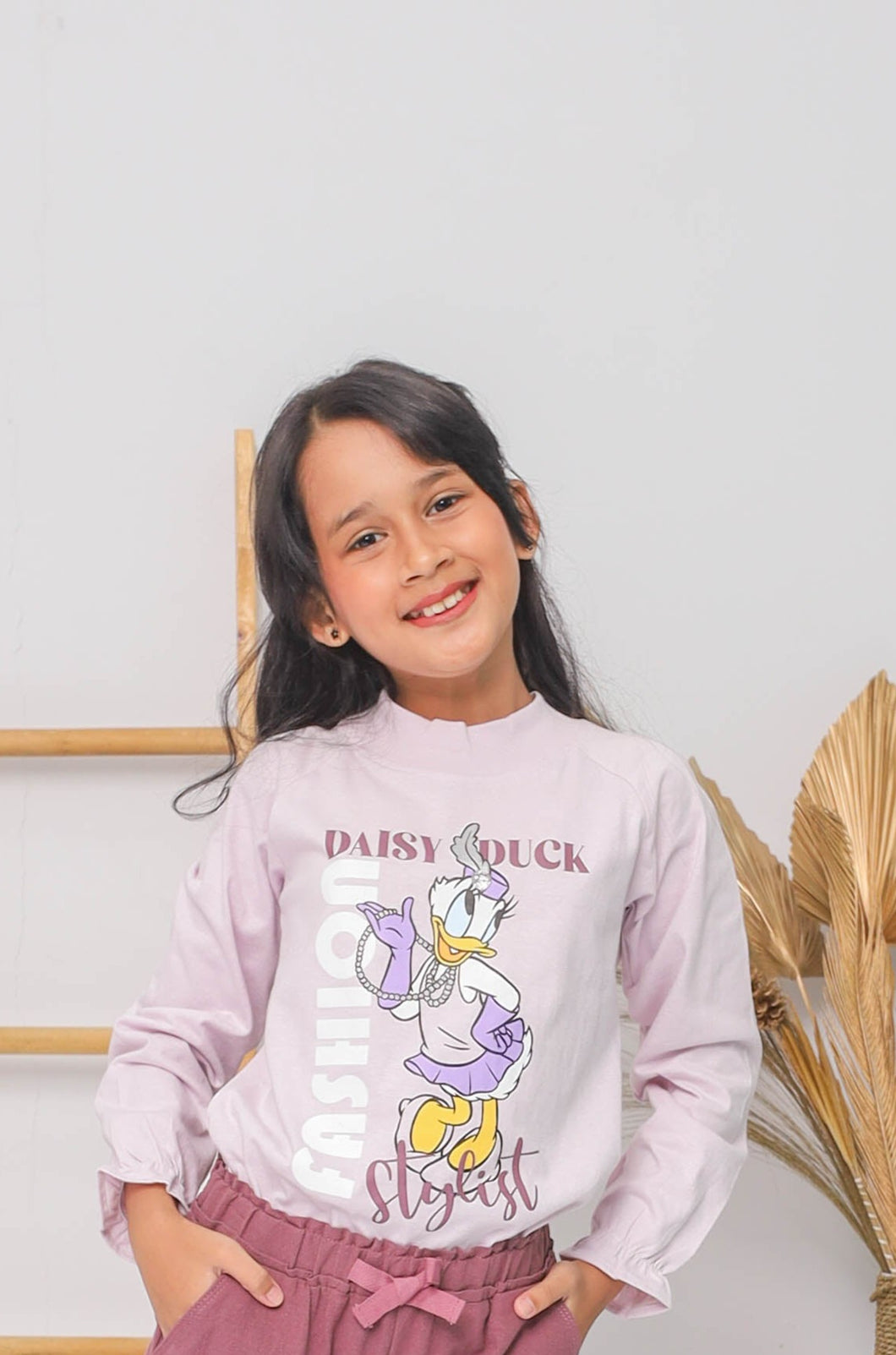 Tshirt/ Kaos anak perempuan Ungu/ Daisy Duck Gorgeous