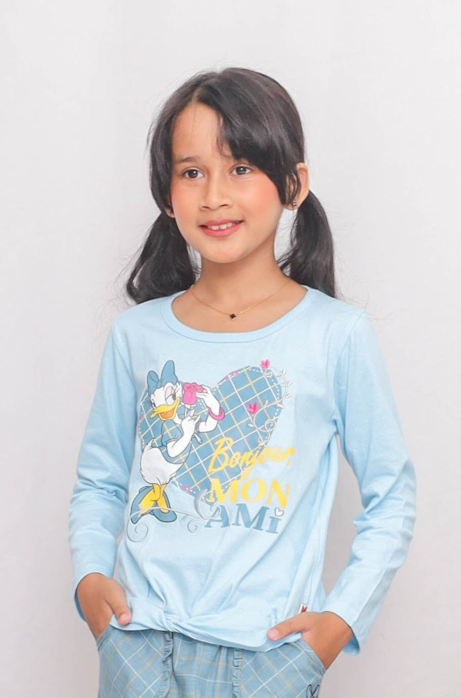 Tshirt/ Kaos anak perempuan Biru/ Daisy Duck Gorgeous